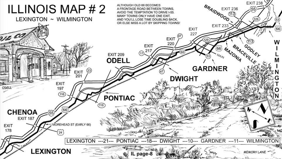 USA Route 66 Holidays / Map of Route 66