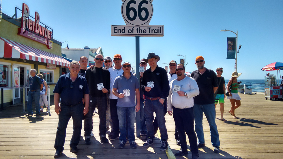 santa monica route 66: end of the trail