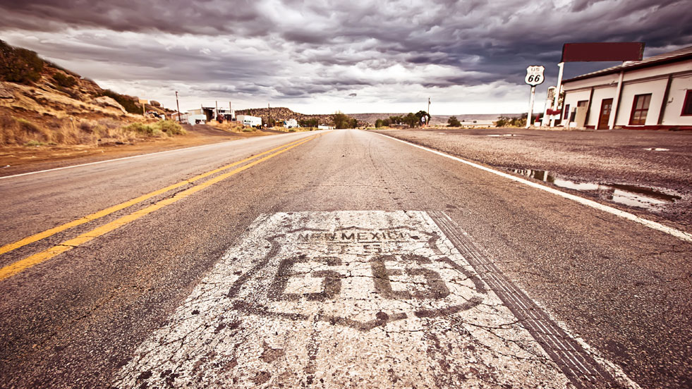 driving usa america route 66, Nem Mexico asphalt